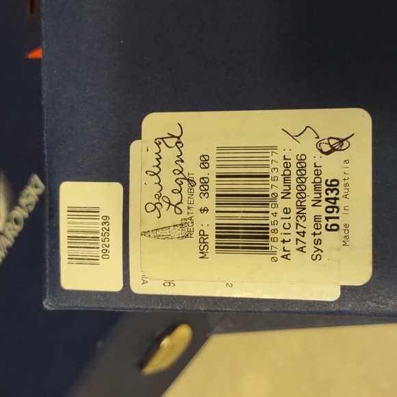 Swarovski Regattenbout. Authentic, Stamped,Signed, Original boxes & Certificate. - Picture 10 of 11